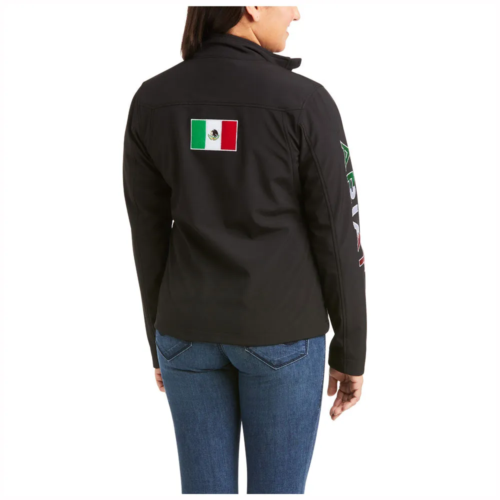 10031428 Ariat Women's Mexico Team Softshell Jacket - Black