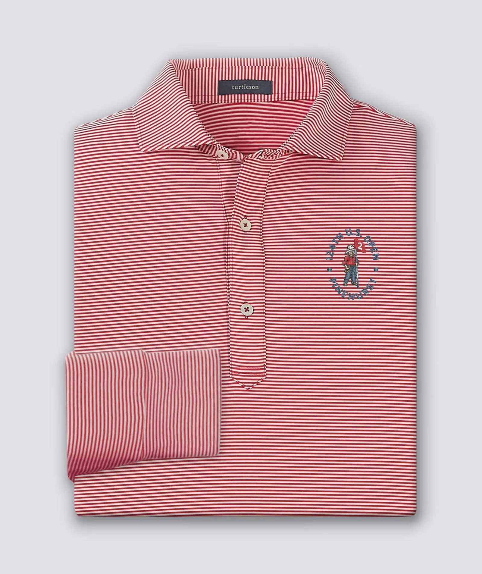 124th U.S. Open - Carter Stripe Performance Polo, Long Sleeve