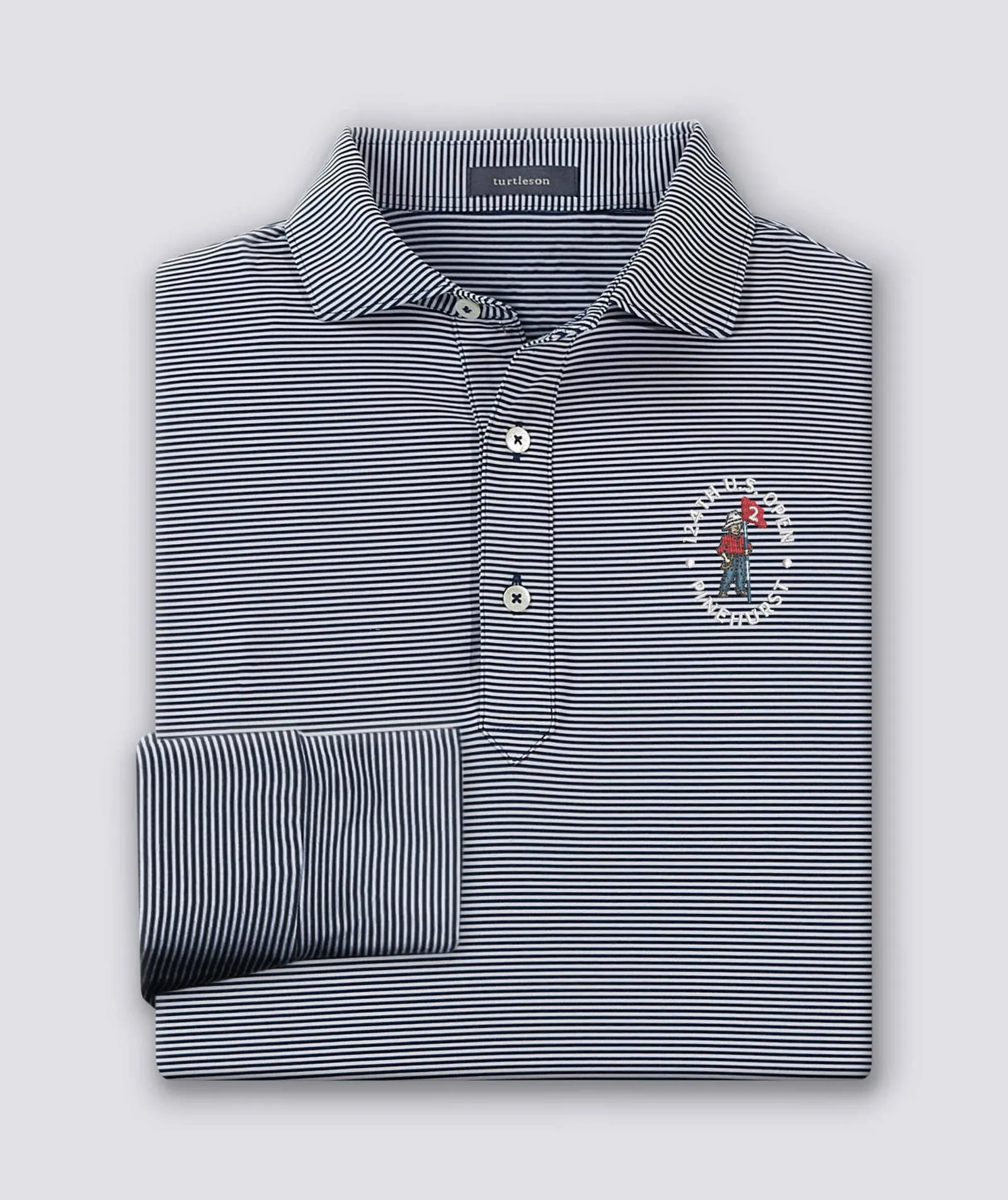 124th U.S. Open - Carter Stripe Performance Polo, Long Sleeve