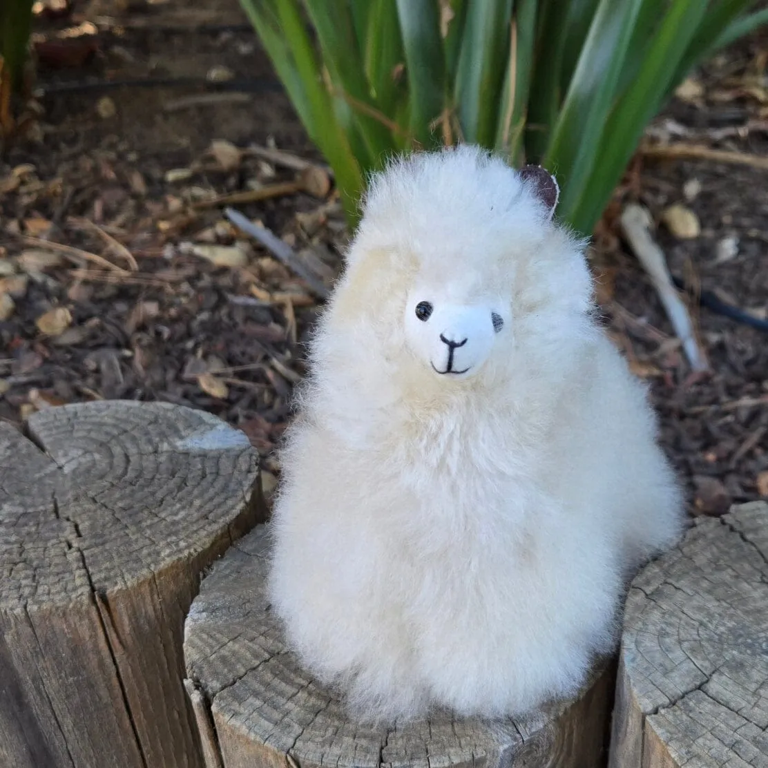 6" Standing Alpaca Fur Toy