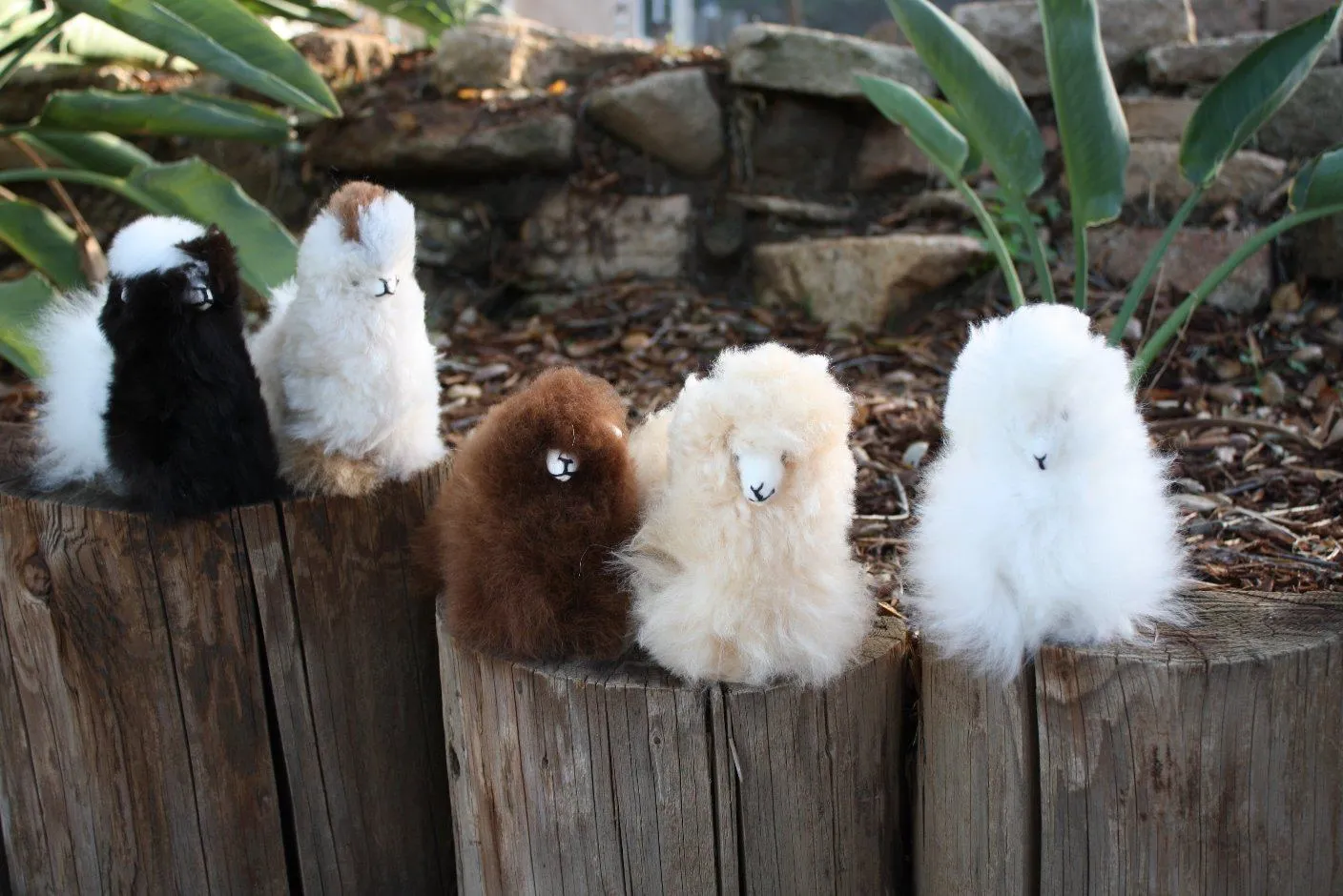 6" Standing Alpaca Fur Toy