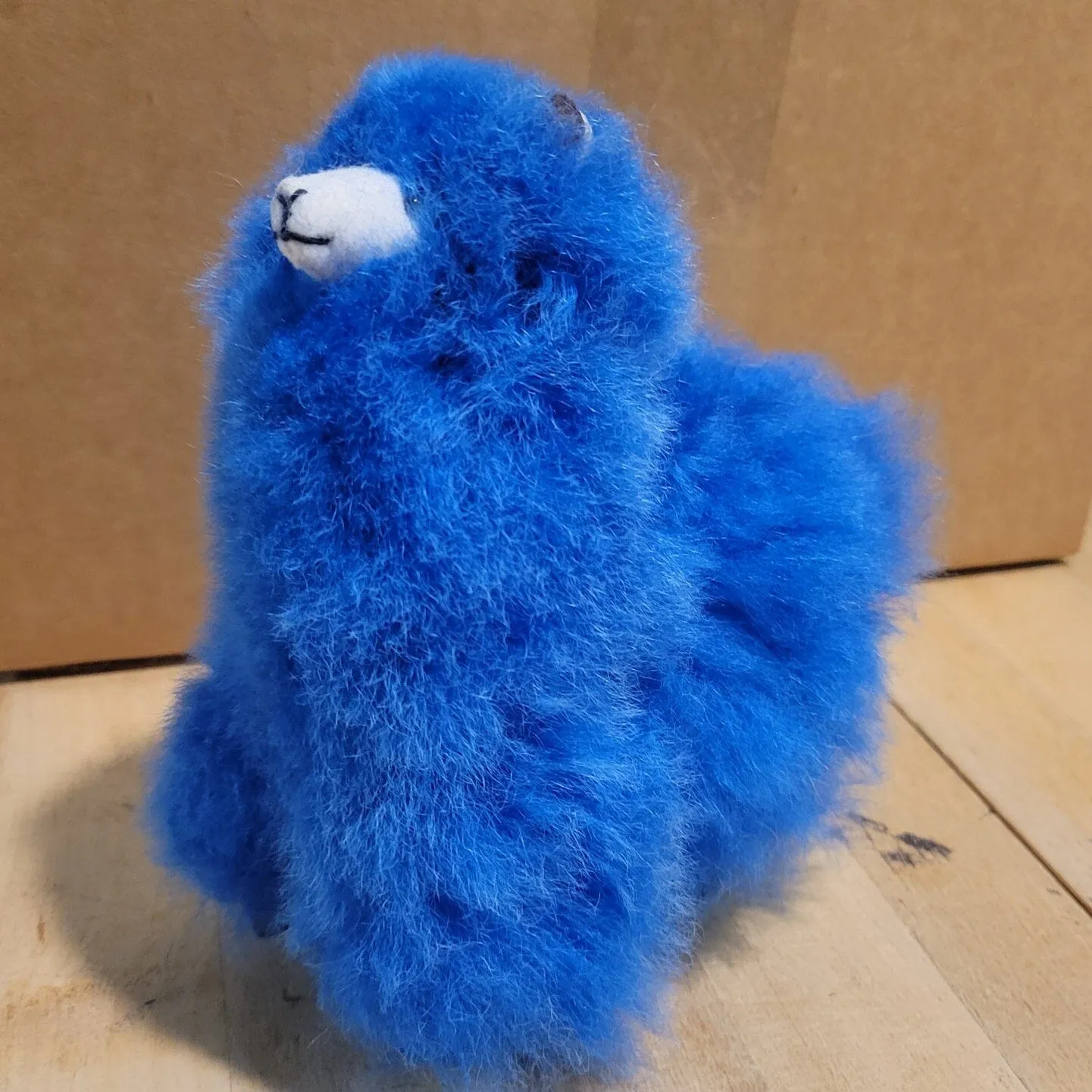 6" Standing Alpaca Fur Toy