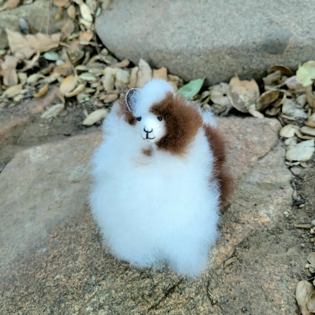 6" Standing Alpaca Fur Toy