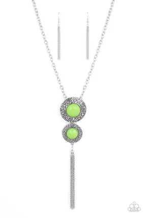 Abstract Artistry Green Paparazzi Necklace