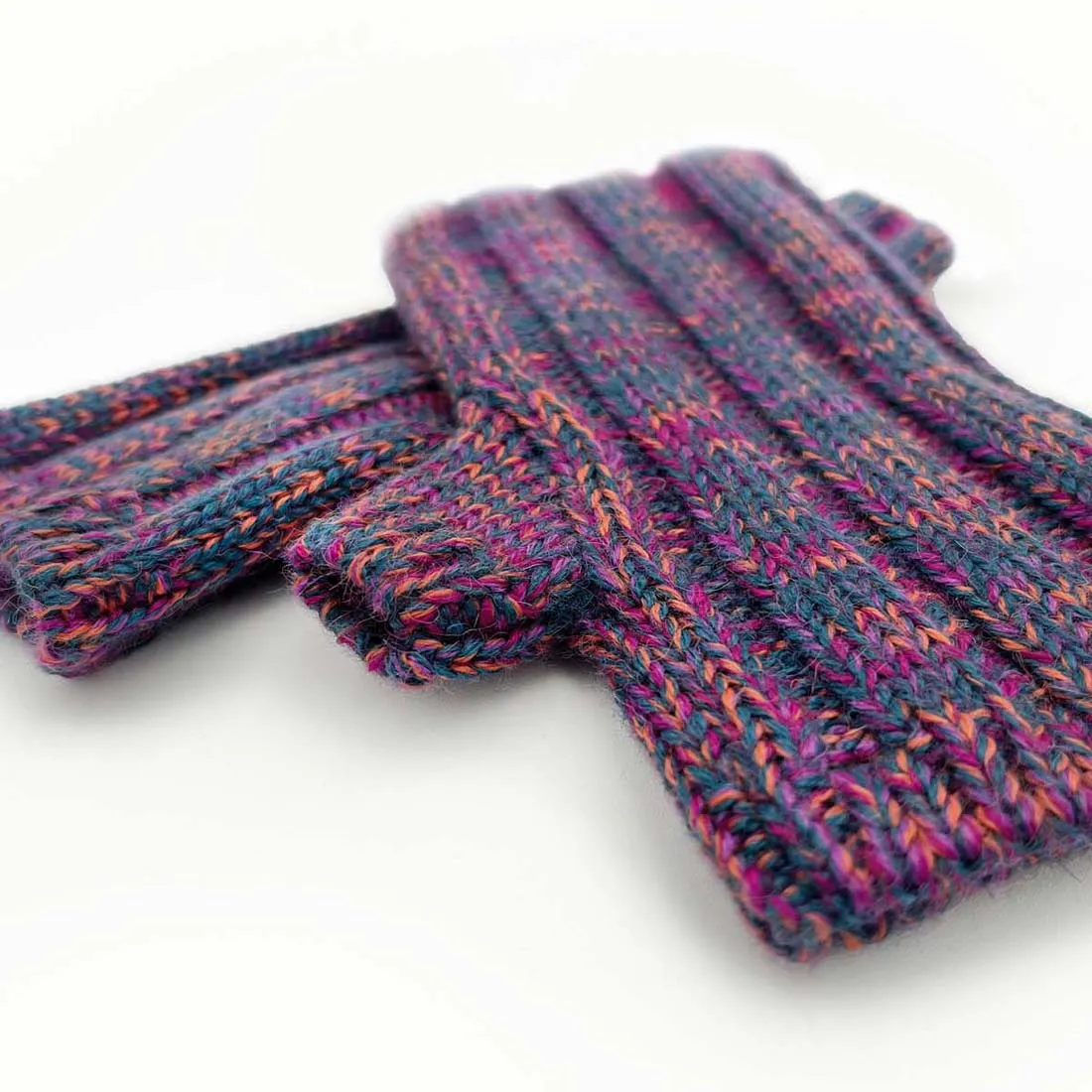 Accordian Berry Burst Fingerless Gloves