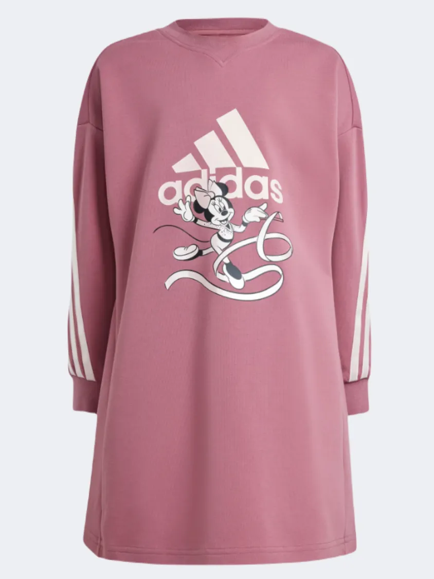 Adidas Disney Minnie And Daisy Little-Girls Sportswear Dress Crimson/Sand Pink