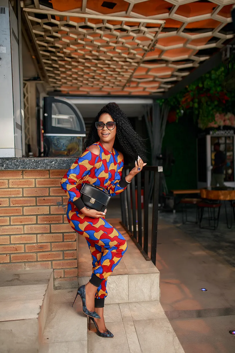 African Print Kala Jumpsuit