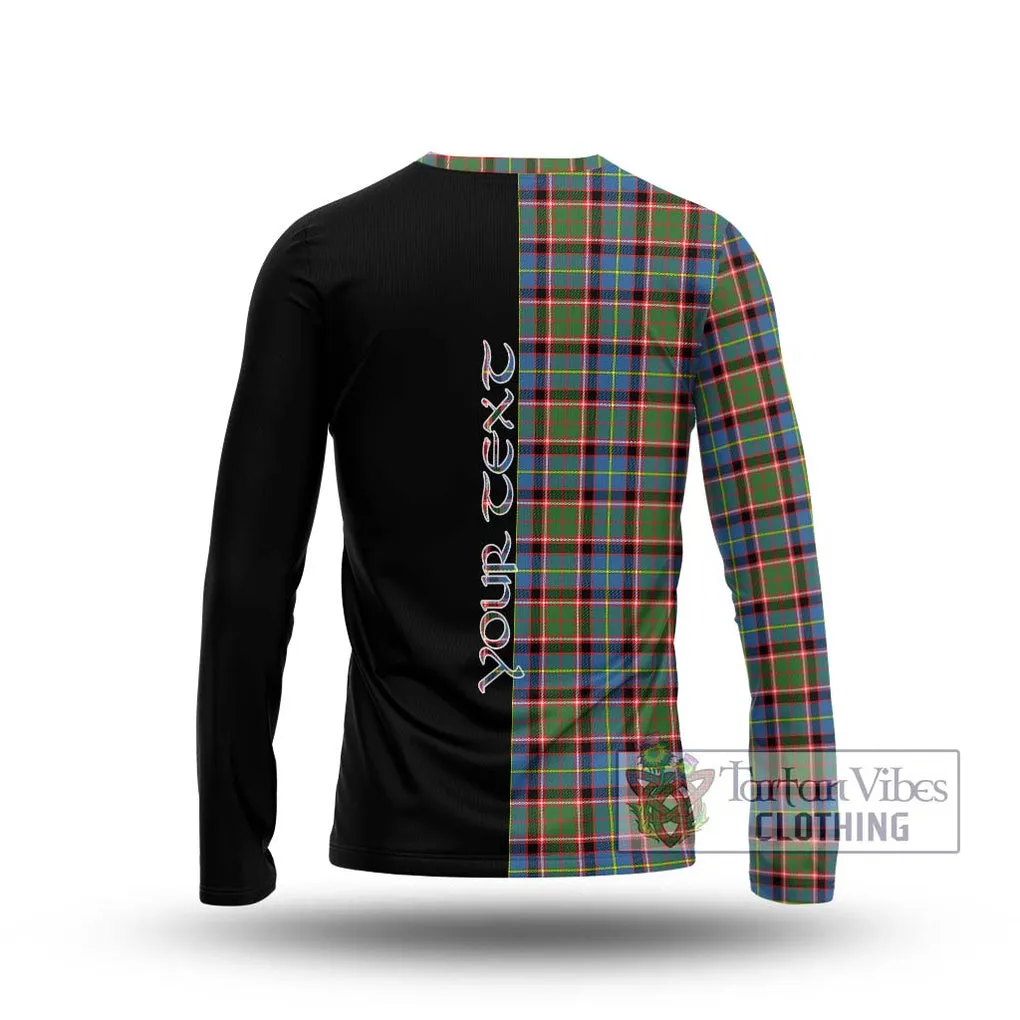 Aikenhead Tartan Long Sleeve T-Shirt with Family Crest and Half Of Me Style