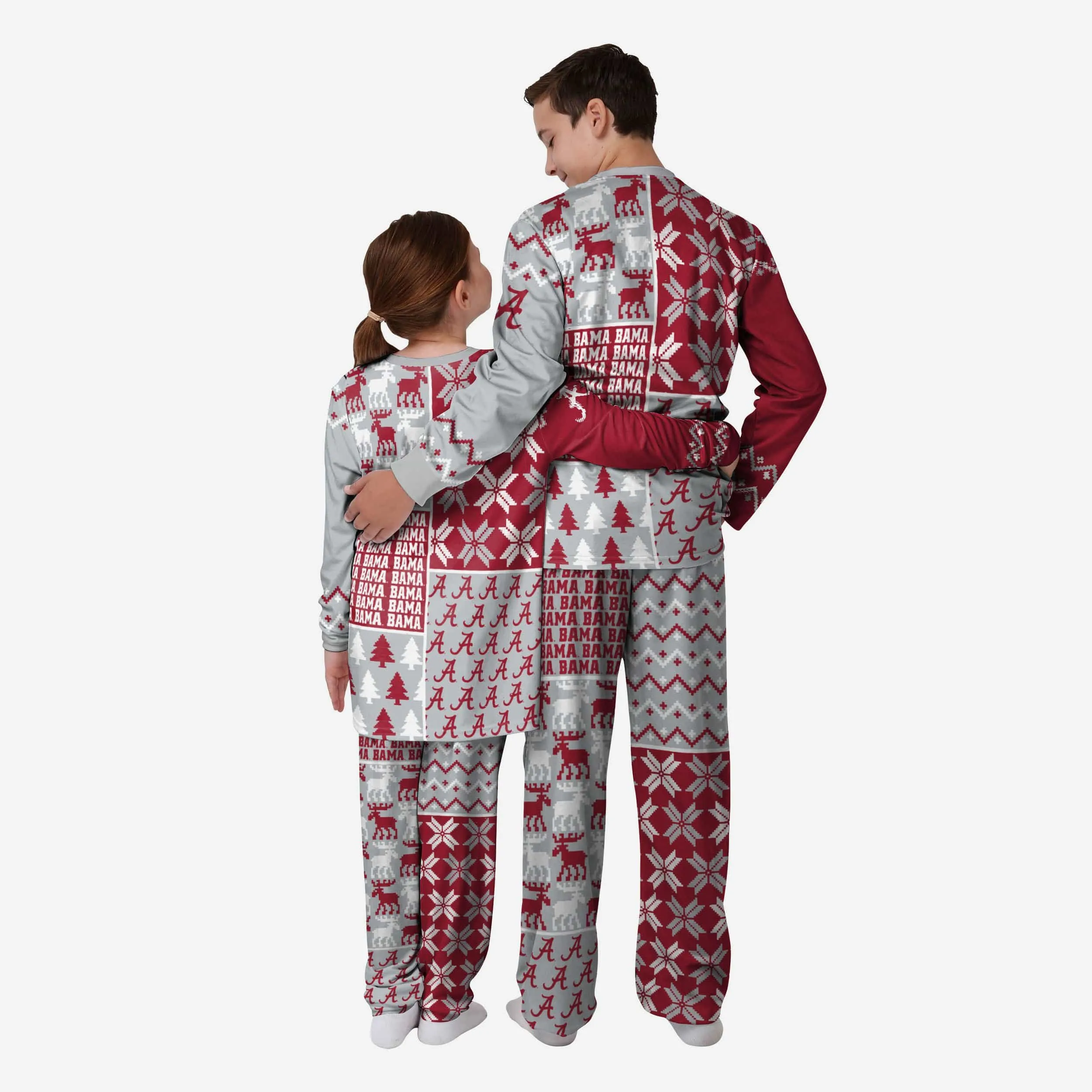 Alabama Crimson Tide Youth Busy Block Family Holiday Pajamas