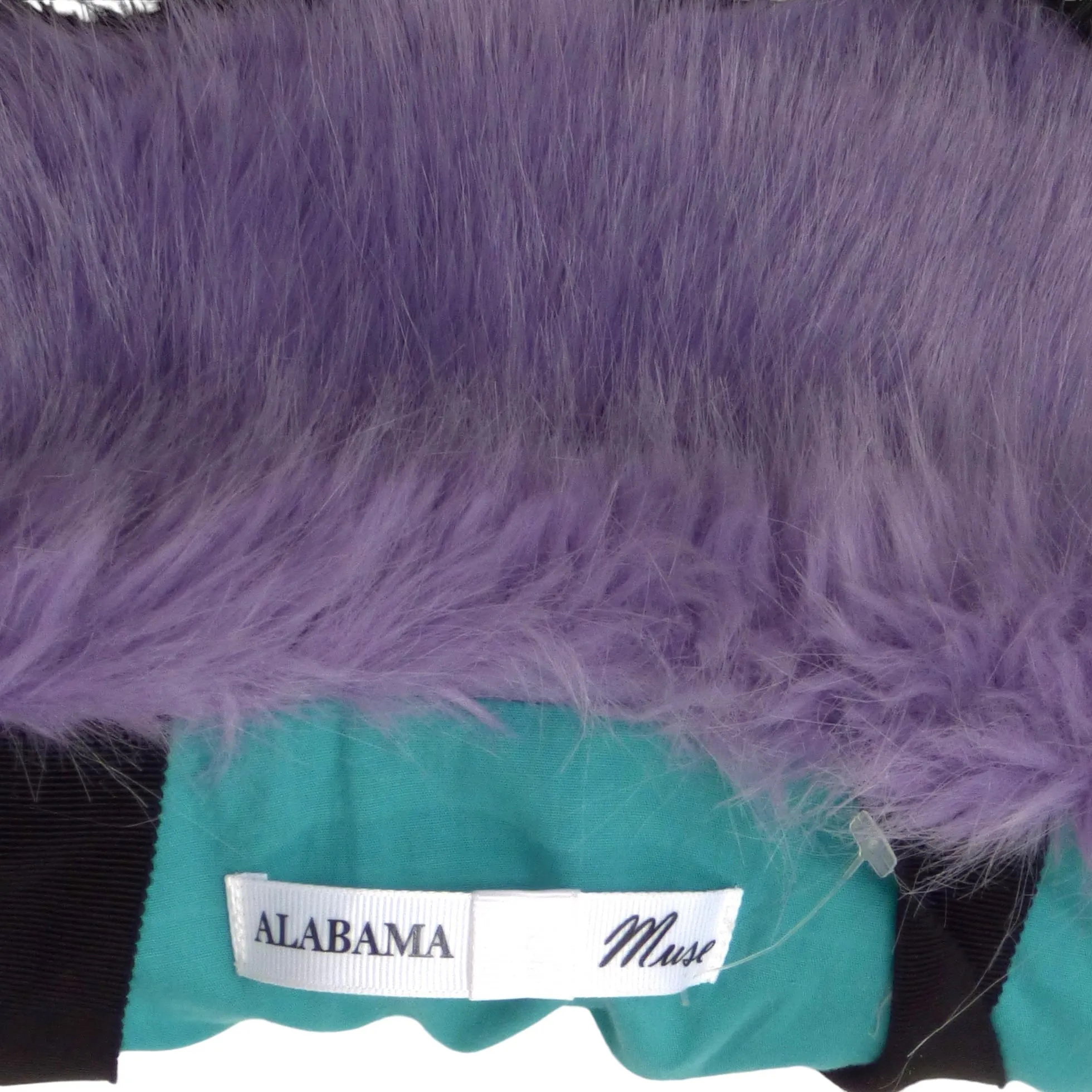 ALABAMA MUSE-Purple Faux Fur Coat, Size 8