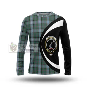 Alexander of Menstry Hunting Tartan Long Sleeve T-Shirt with Family Crest Circle Style