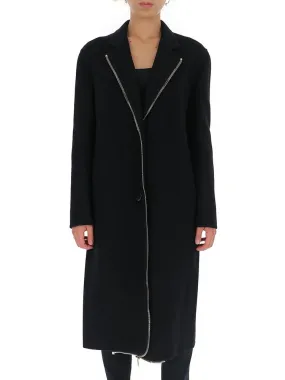 Alexander Wang Zipper Trim Straight Coat