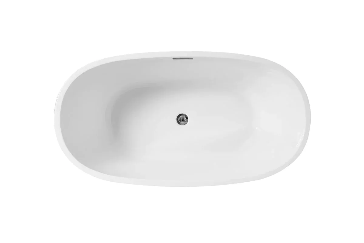 Allegra 54" Soaking Roll Top Bathtub