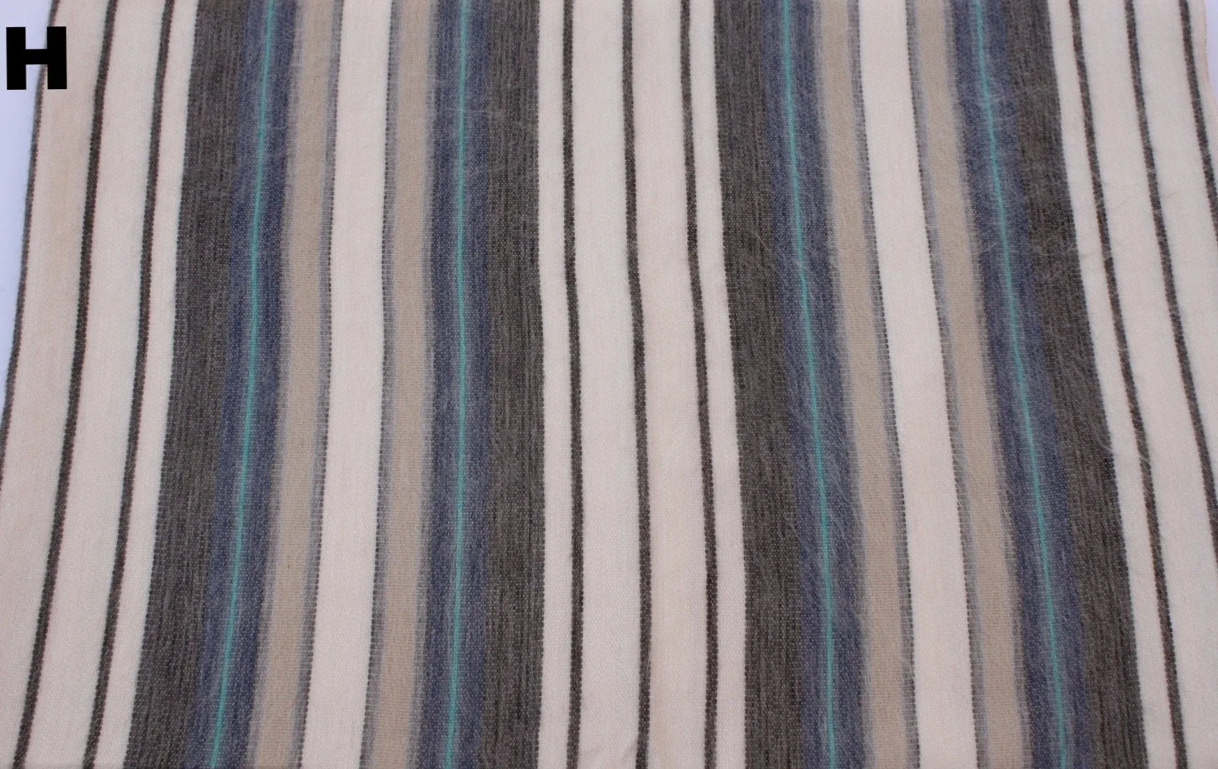 Alpaca Bed Blanket - Striped