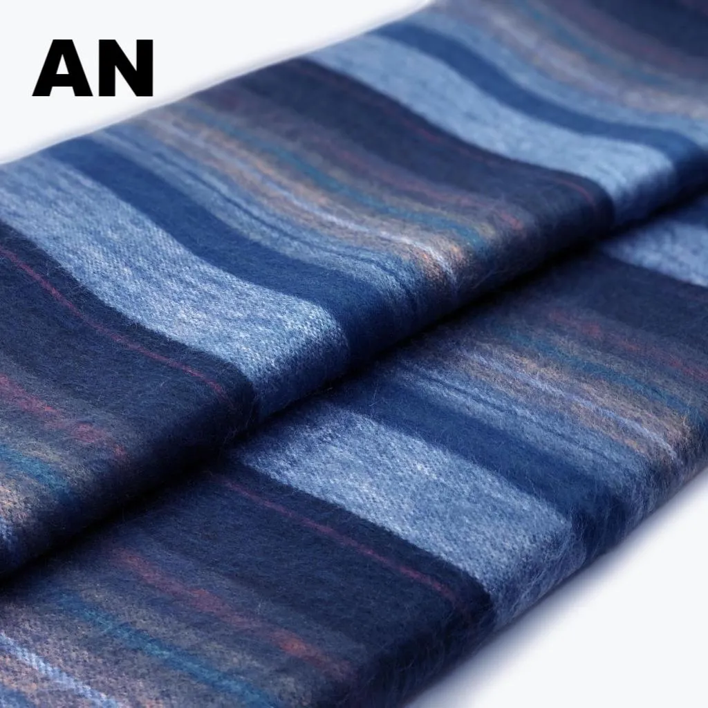 Alpaca Bed Blanket - Striped