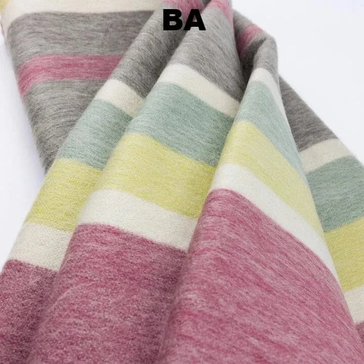 Alpaca Bed Blanket - Striped