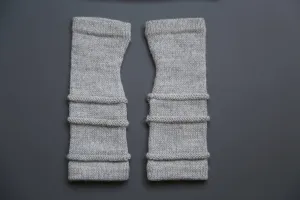 Alpaca Fingerless Gloves Grey