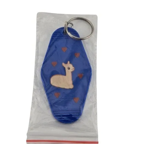 Alpaca Vintage Motel Keychain Souvenir