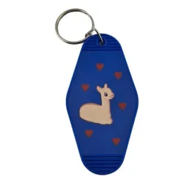 Alpaca Vintage Motel Keychain Souvenir