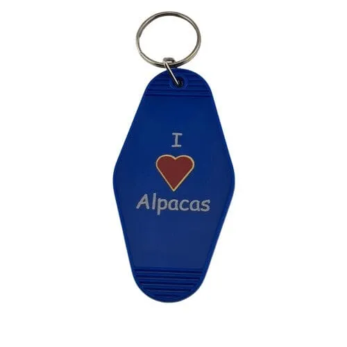 Alpaca Vintage Motel Keychain Souvenir