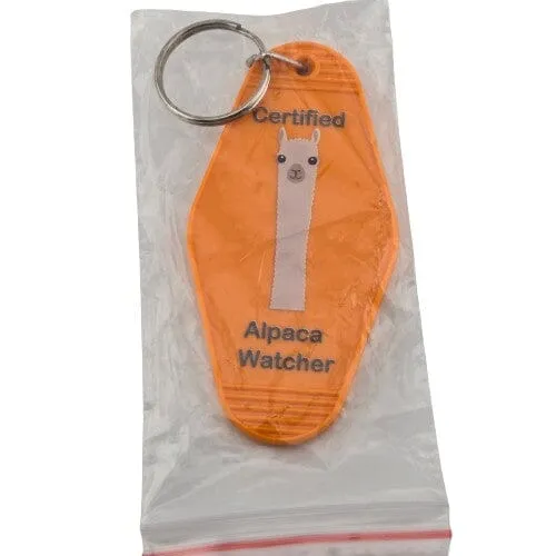 Alpaca Vintage Motel Keychain Souvenir