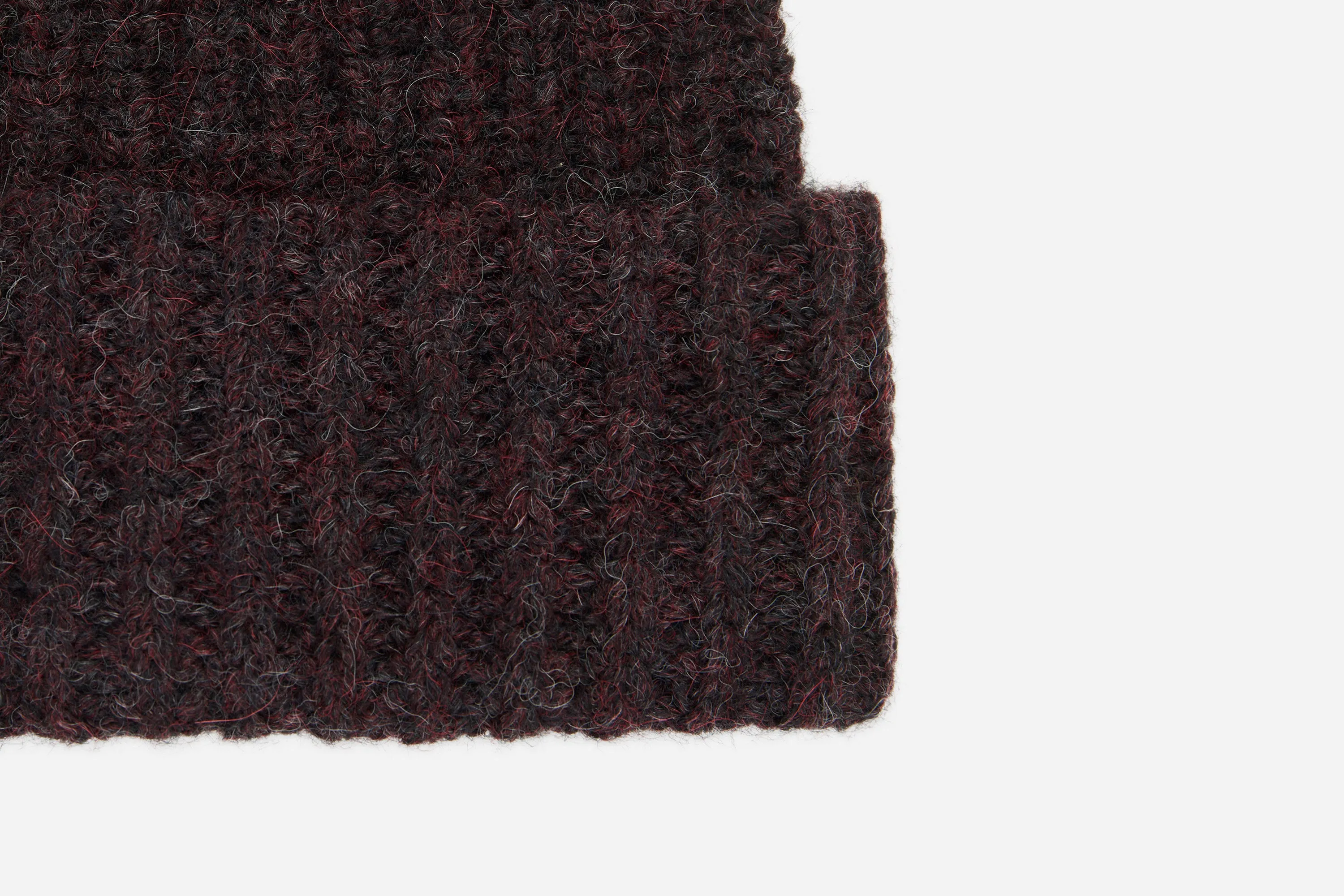 Alpaca Watch Cap ~ Bordeaux