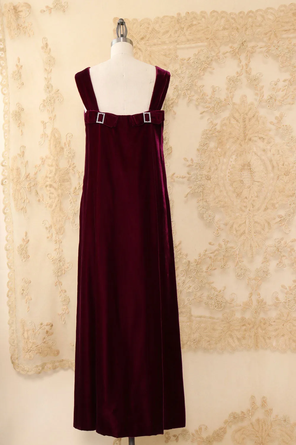 Amethyst Velvet Empire Waist Gown XS