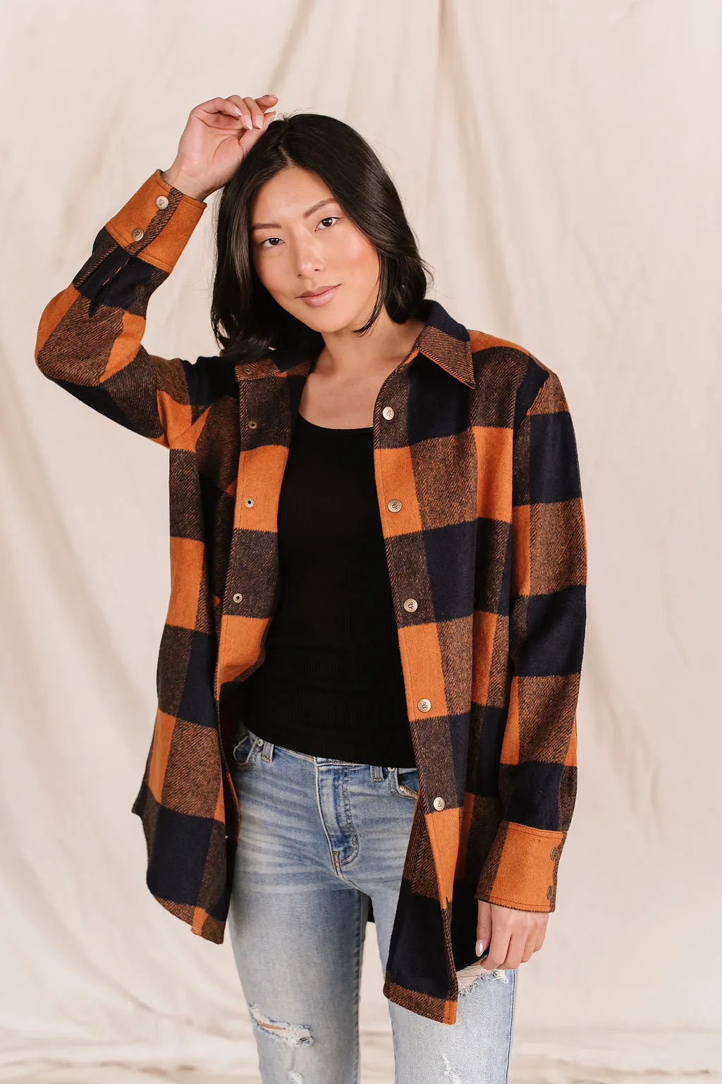 Ampersand Frankie Plaid Shacket