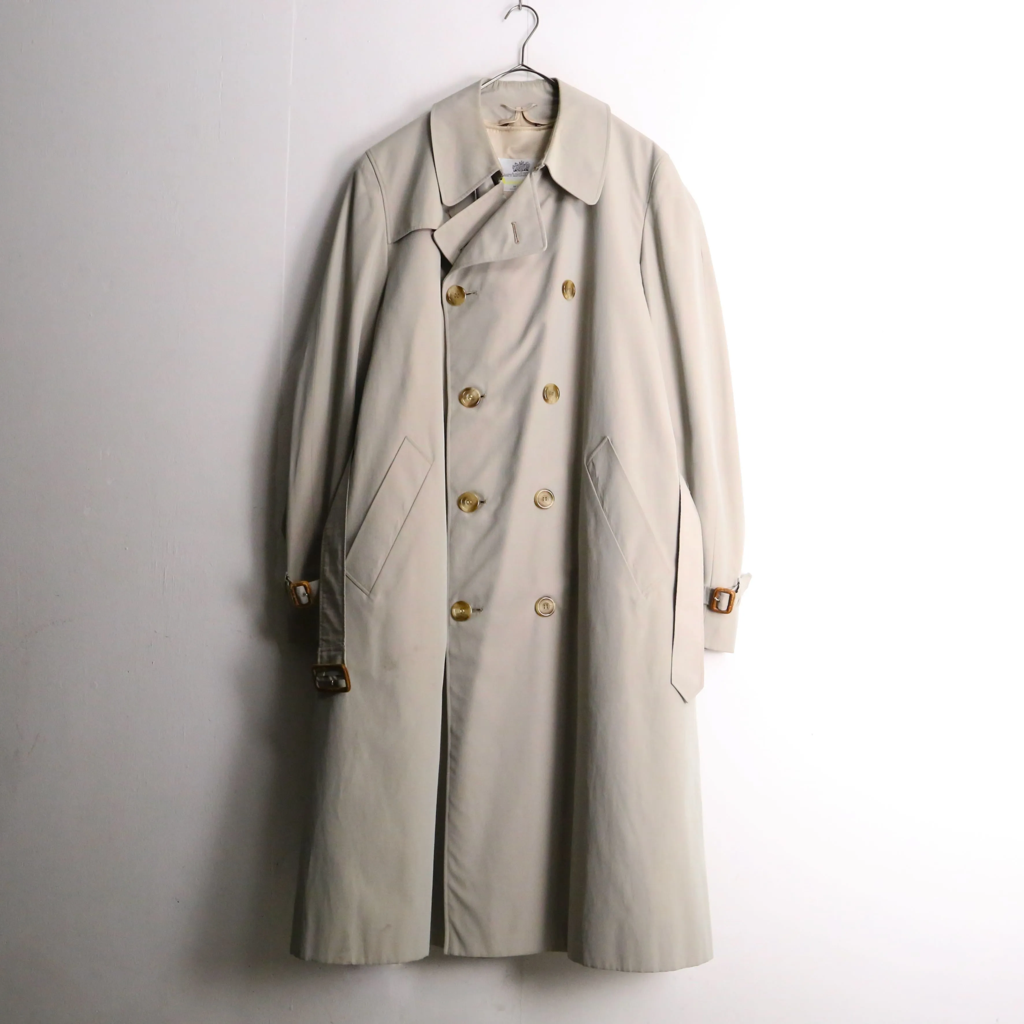 “Aquascutum” iridescent beige trench coat