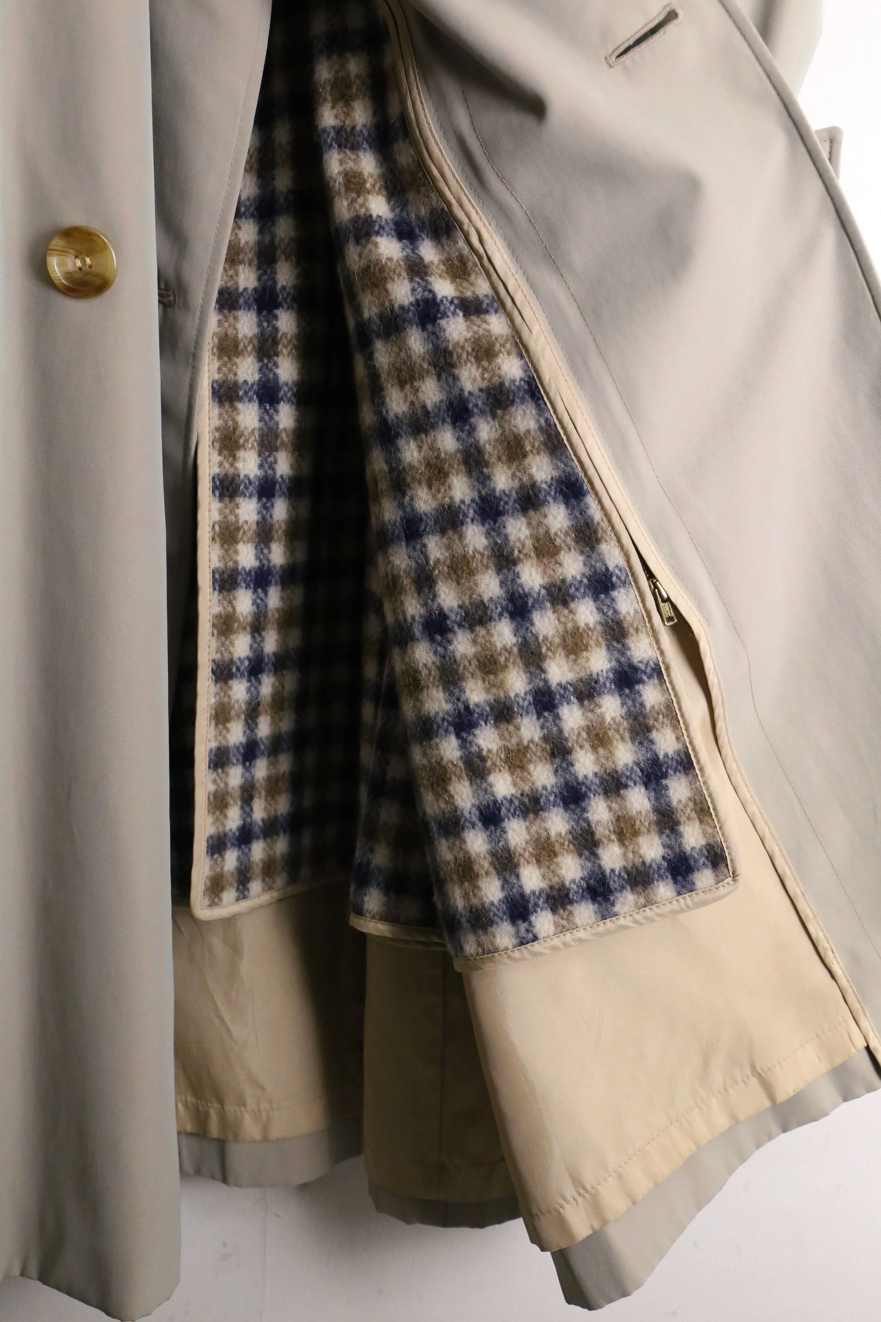 “Aquascutum” iridescent beige trench coat