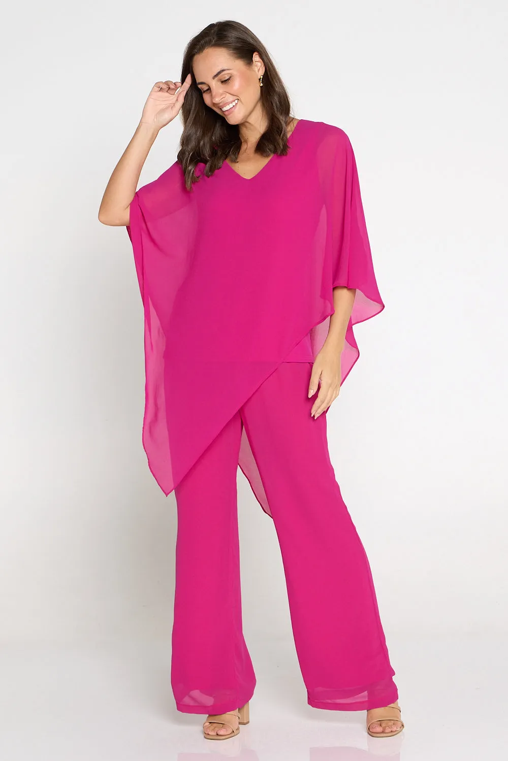 Aubriella Top - Hot Pink