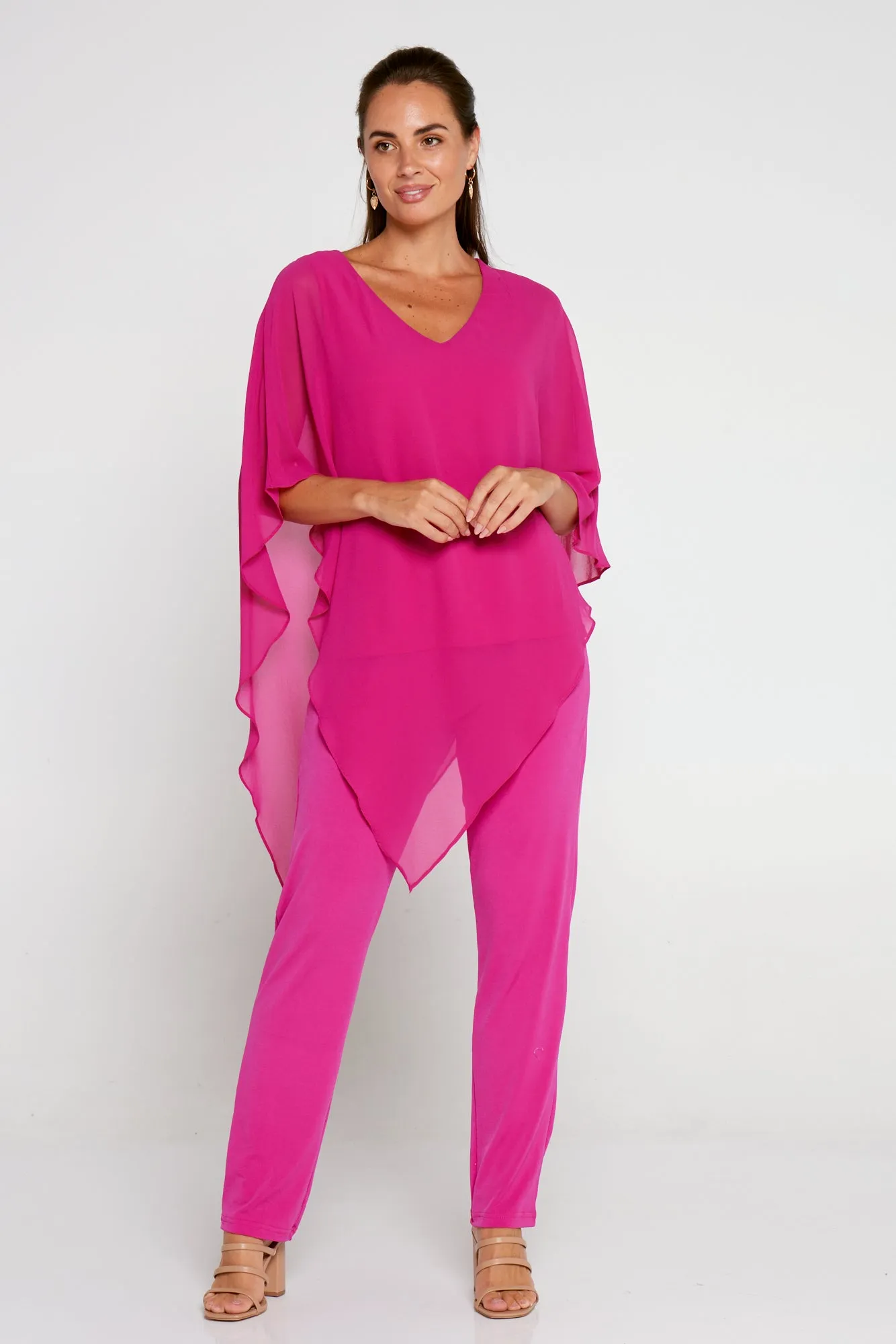 Aubriella Top - Hot Pink