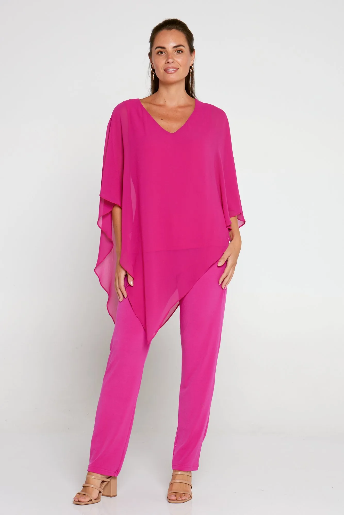 Aubriella Top - Hot Pink