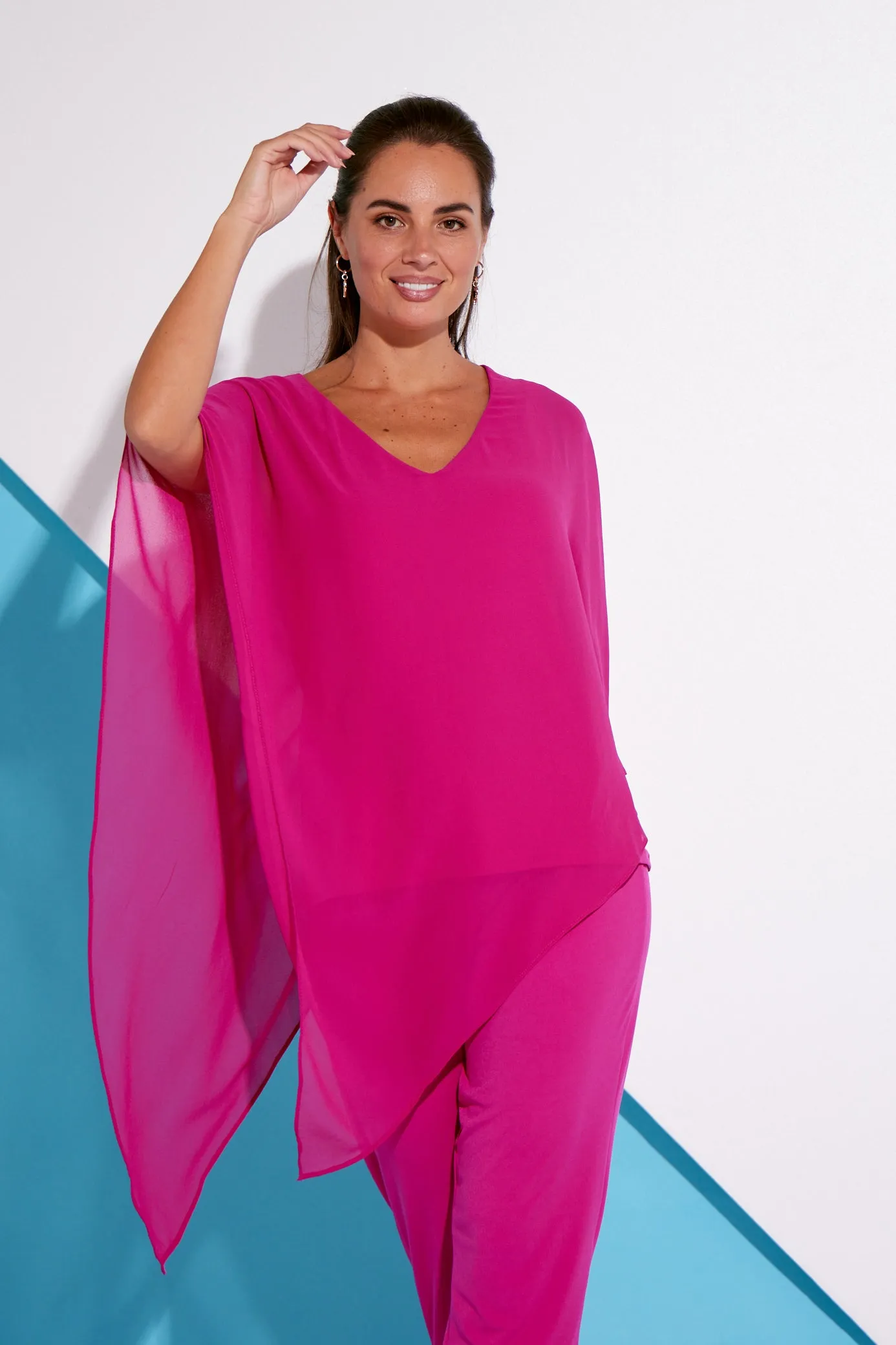 Aubriella Top - Hot Pink