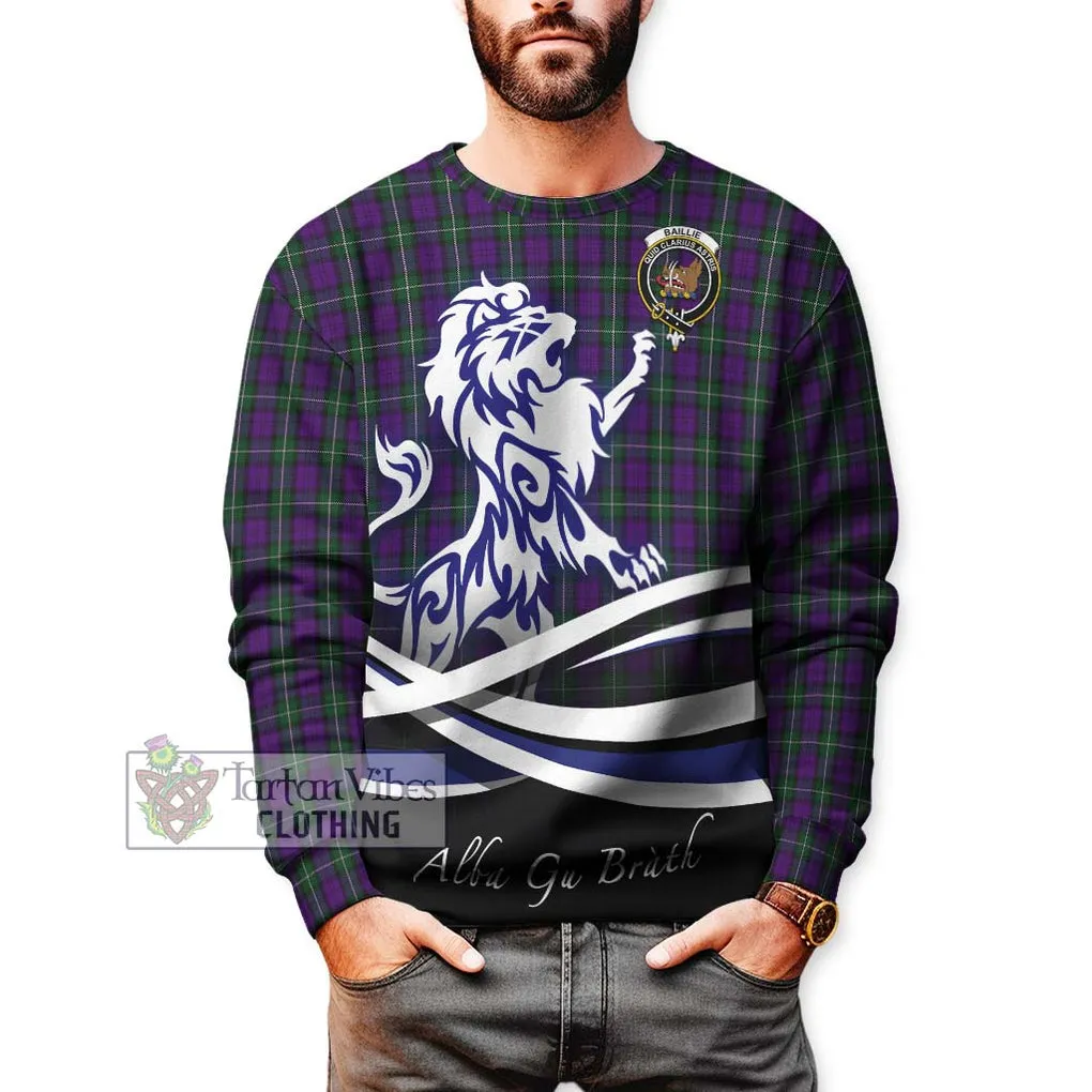 Baillie Highland Society Tartan Sweatshirt with Alba Gu Brath Regal Lion Emblem