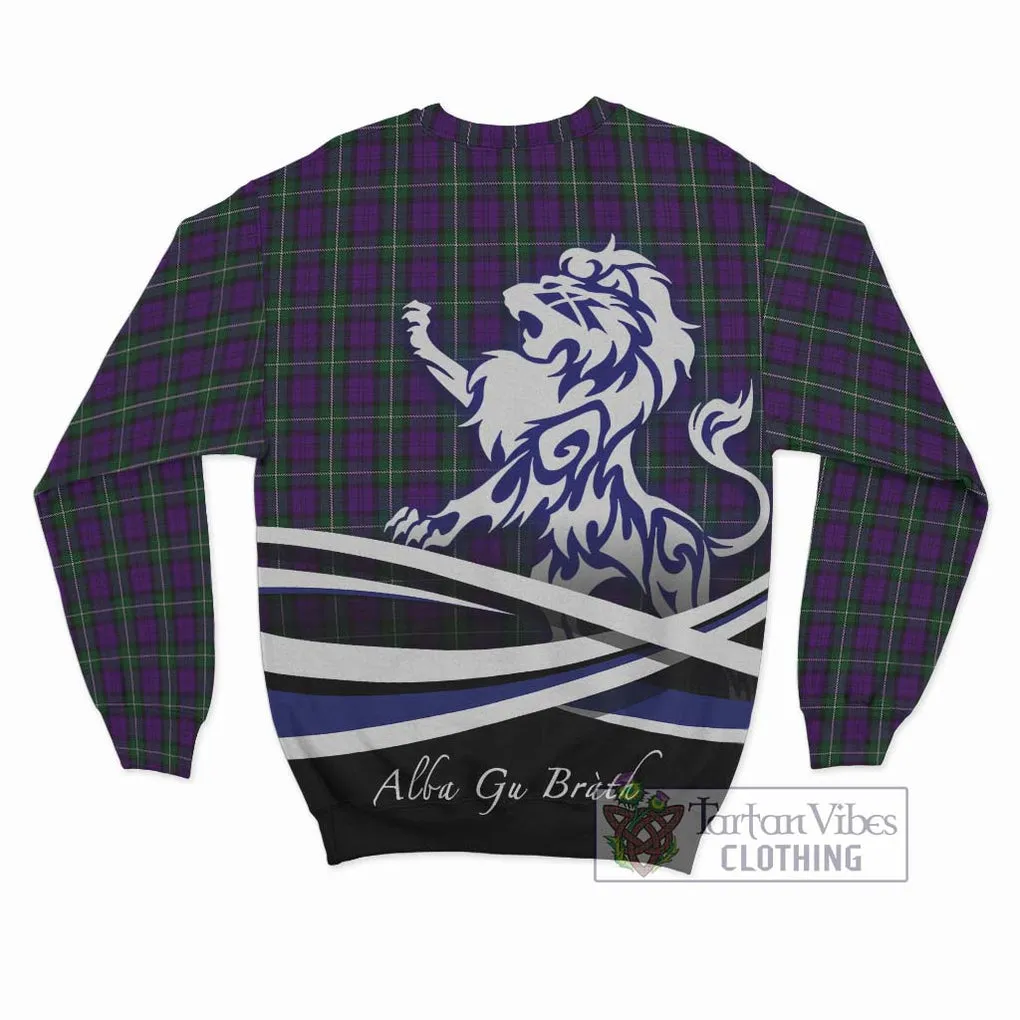 Baillie Highland Society Tartan Sweatshirt with Alba Gu Brath Regal Lion Emblem