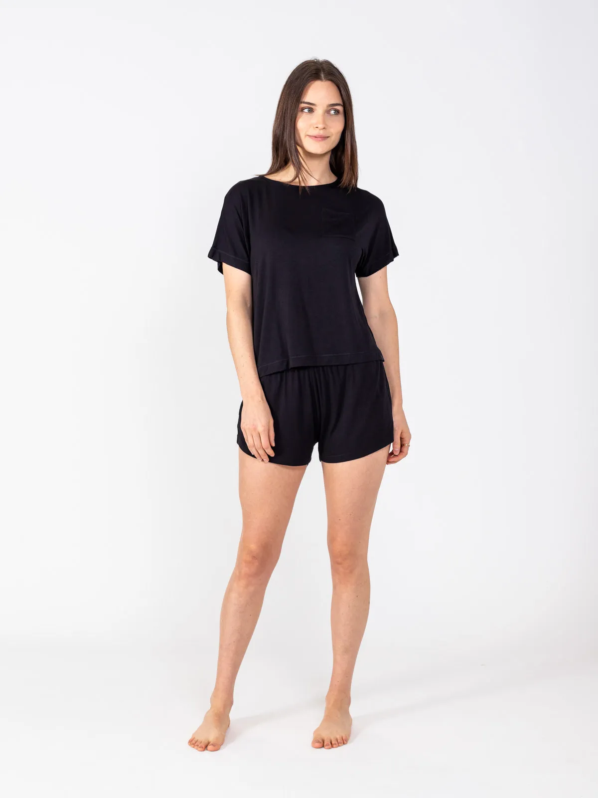 Bamboo Silk Short Sleeve Sleep Shirt