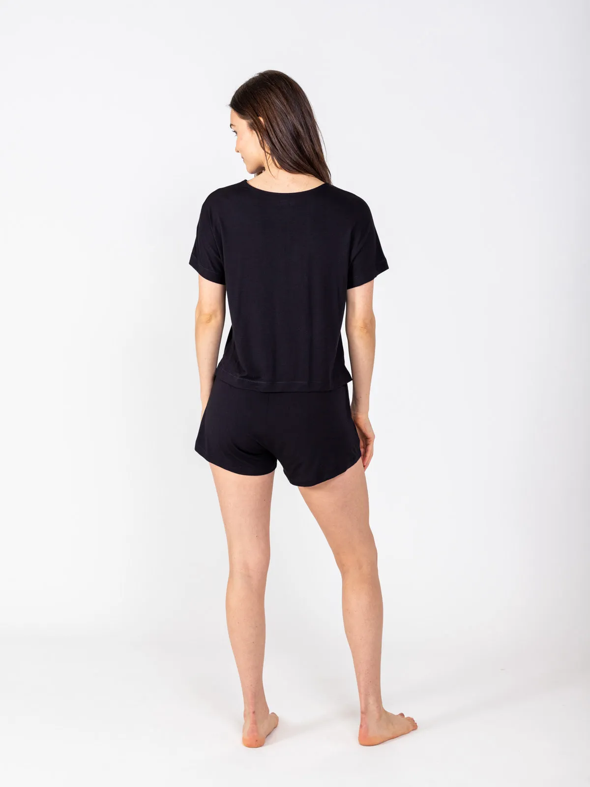 Bamboo Silk Short Sleeve Sleep Shirt