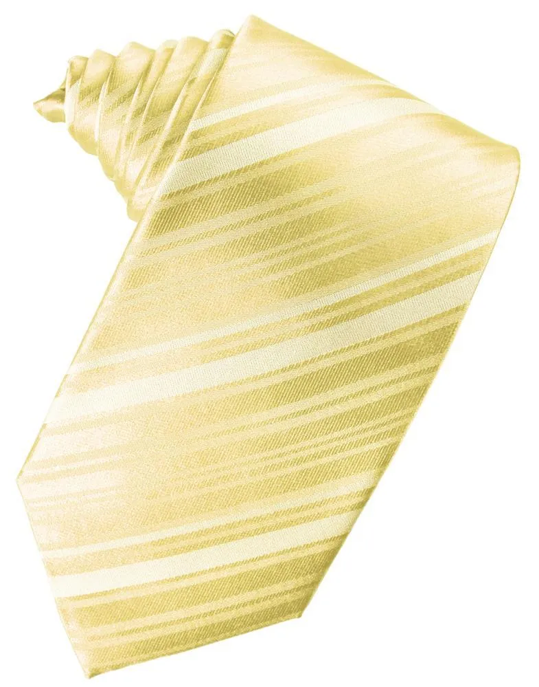 Banana Striped Silk Necktie