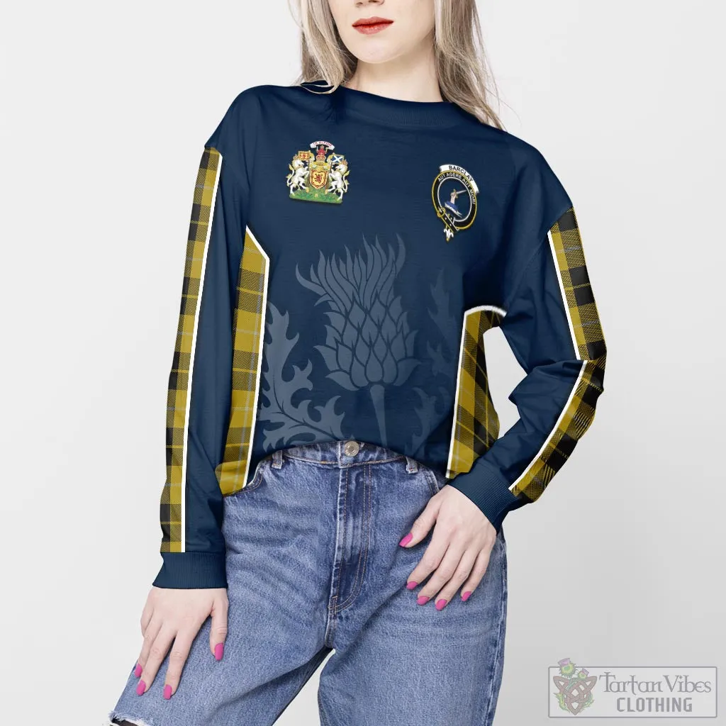 Barclay Dress Tartan Sweatshirt with Family Crest and Scottish Thistle Vibes Sport Style