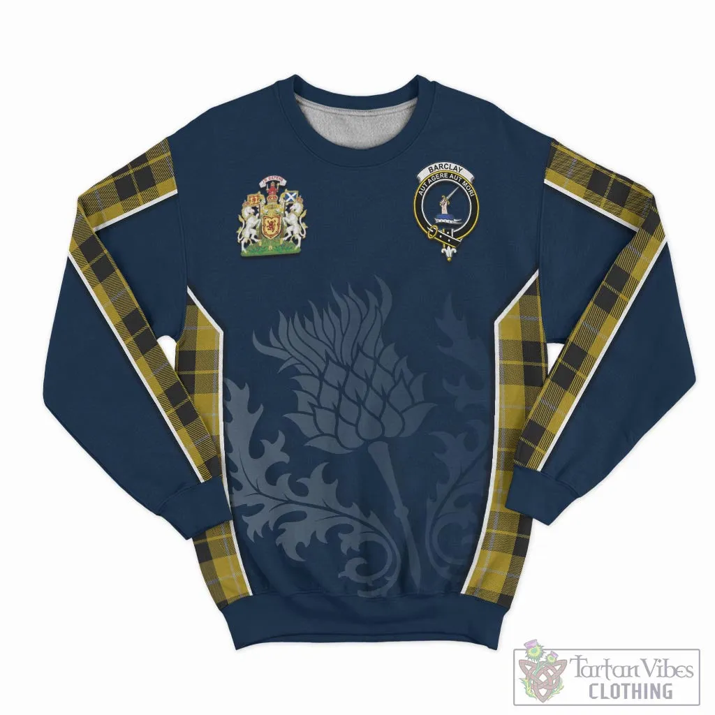 Barclay Dress Tartan Sweatshirt with Family Crest and Scottish Thistle Vibes Sport Style