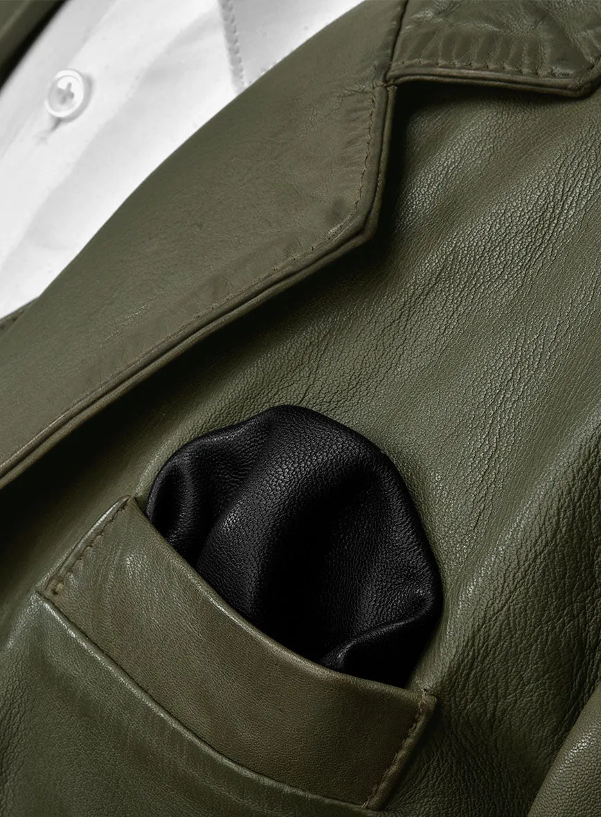 Basicallo Green Leather Suit