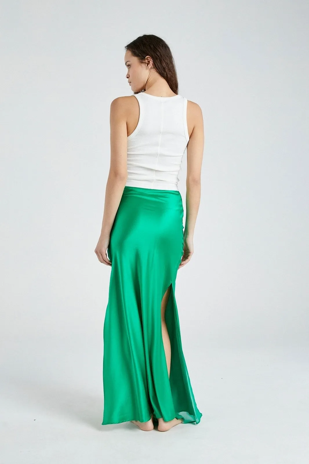   Beryll Helena Silk Skirt | Cactus