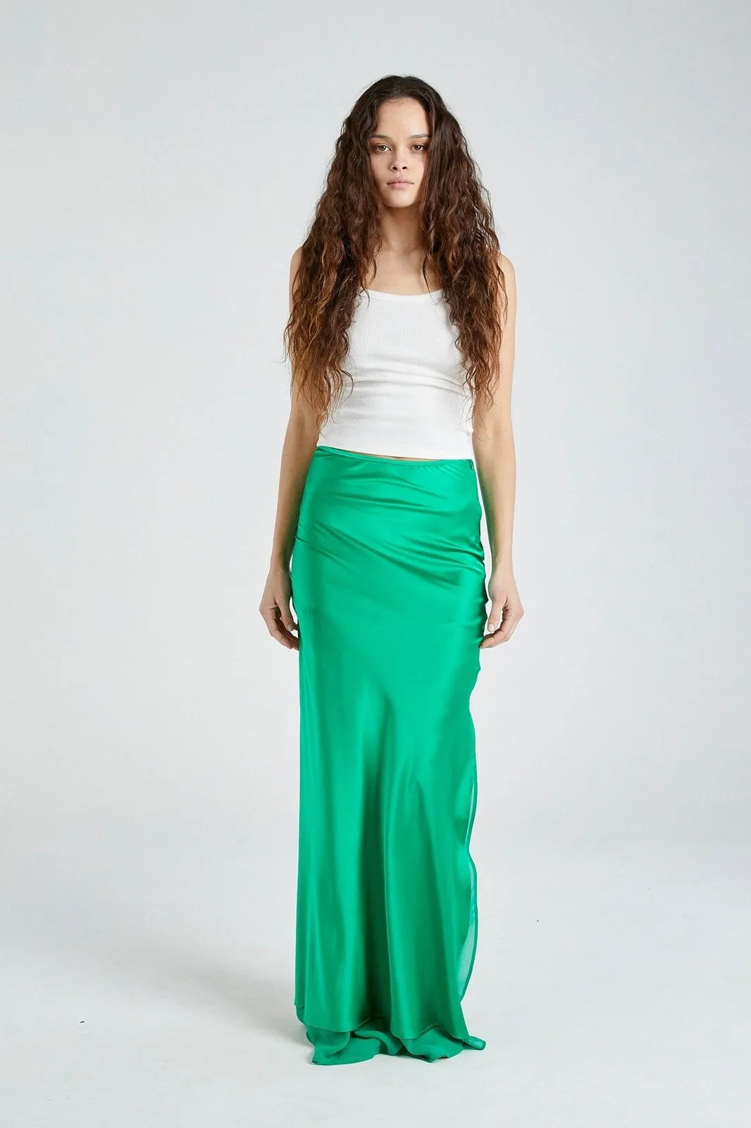   Beryll Helena Silk Skirt | Cactus