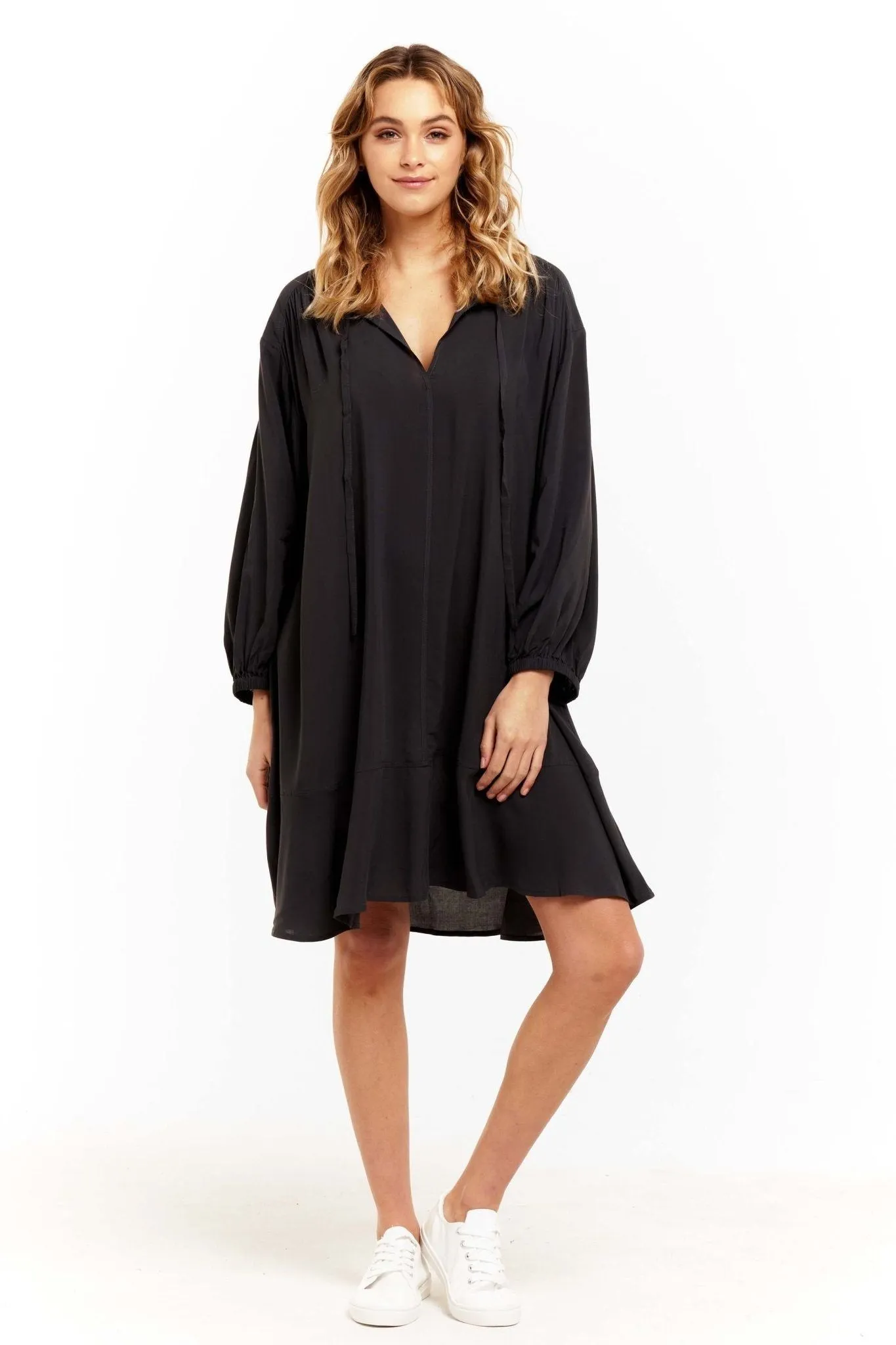 Betty Basics Samara Dress in Petrol Black