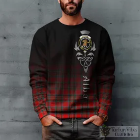 Binning Tartan Sweatshirt Featuring Alba Gu Brath Family Crest Celtic Inspired