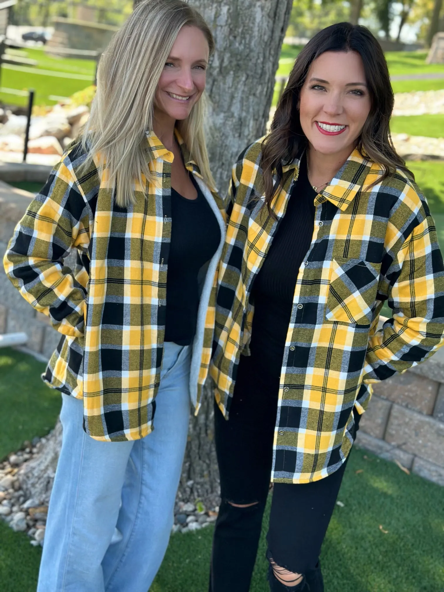 Black and Yellow Shacket-Final Sale