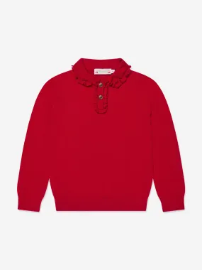 Bonpoint Girls Brynja Wool Jumper in Red