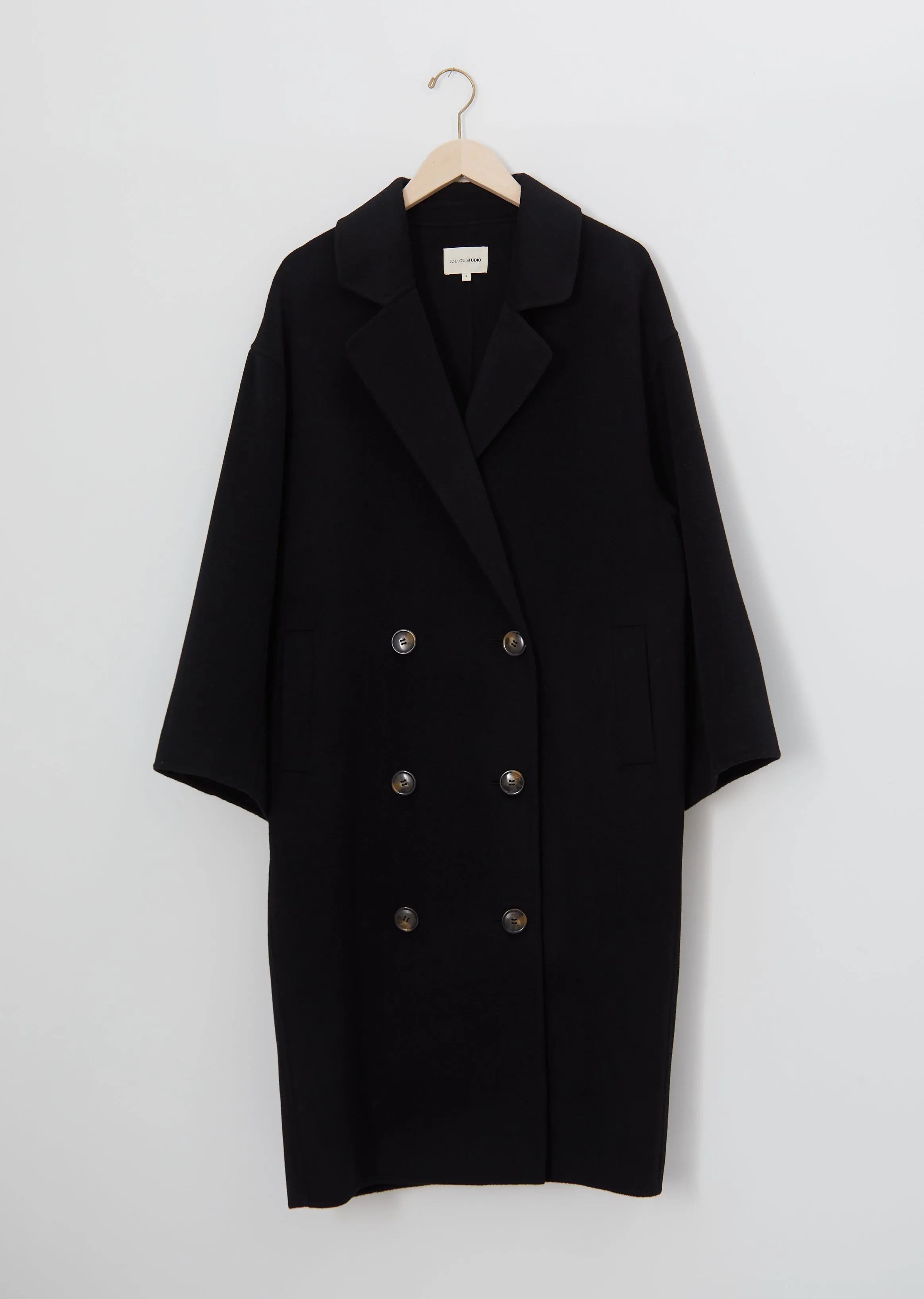 Borneo Wool & Cashmere Coat — Black