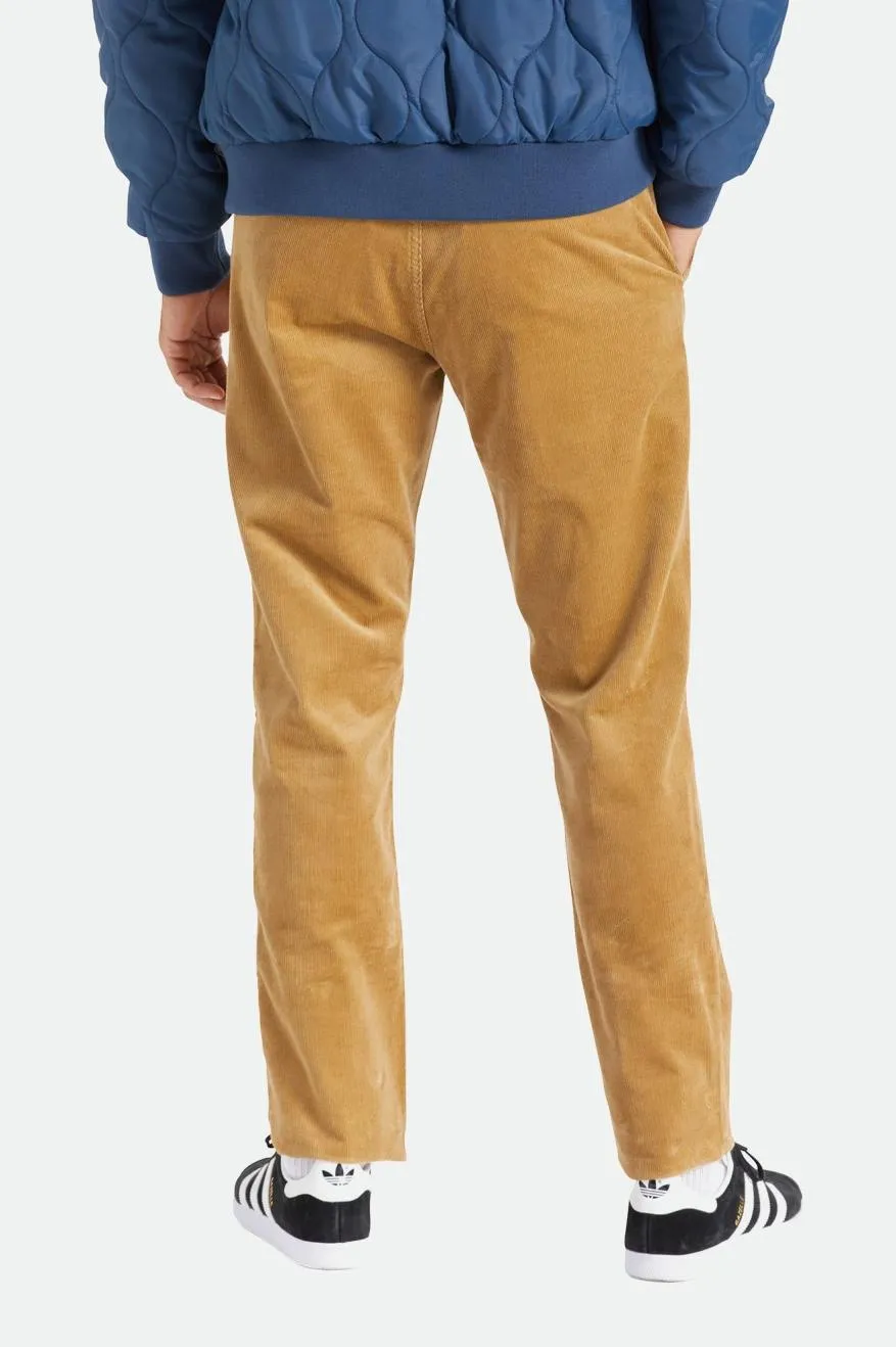 BRIXTON CHOICE CHINO REGULAR PANT KHAKI CORD